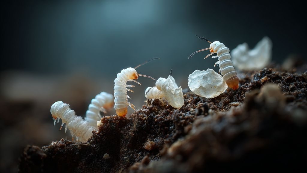 Comment reconnaître les œufs et les premières larves de mouche