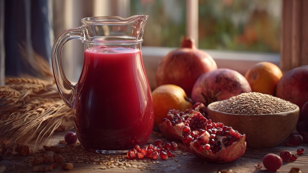 Jus de grenade et équilibre alimentaire