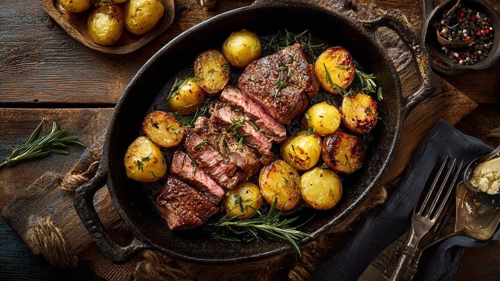 Les secrets d’une cuisson parfaite pour la viande avec pomme de terre sarladaise