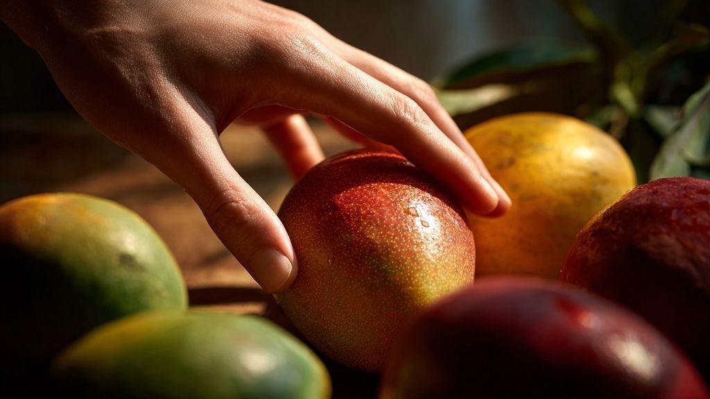 Se fier au parfum et à l’odeur pour choisir une mangue bien mûre